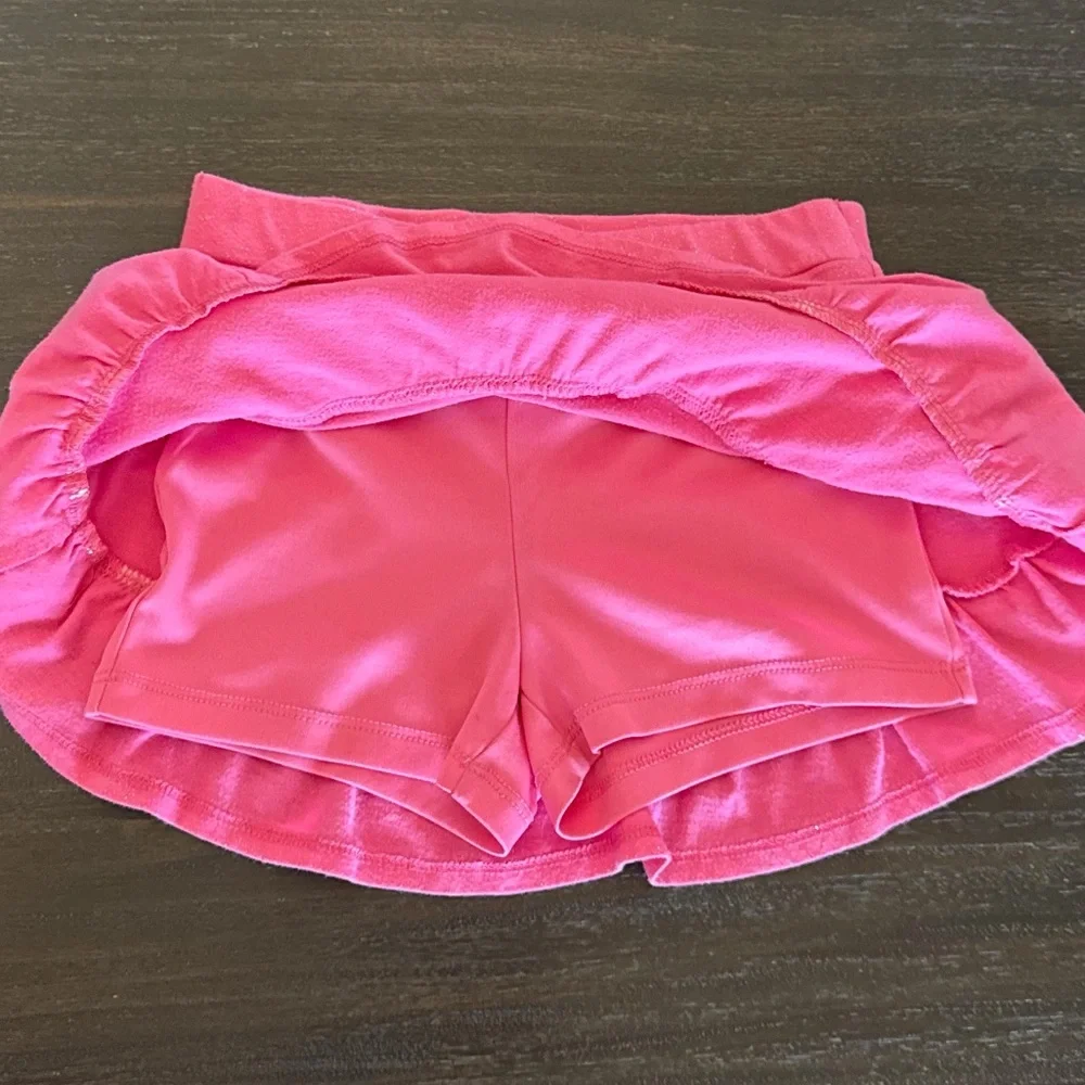 Justice Girls 6 Pink Sparkle Skort